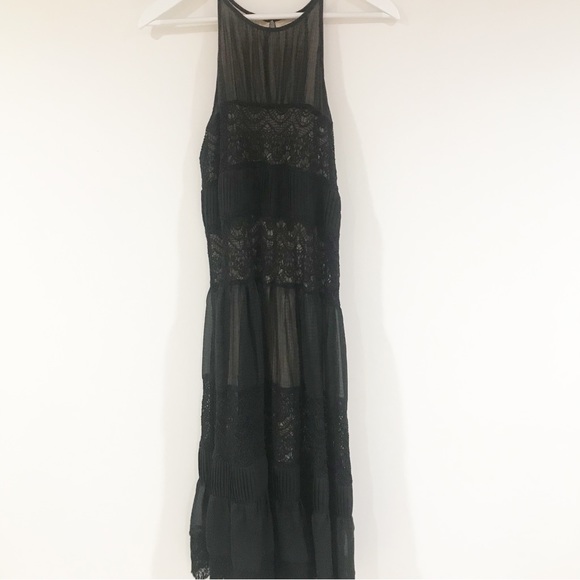 Anthropologie HD in Paris Villanelle Black Lace overlay Dress. Size S - Picture 5 of 12